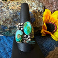 Sterling Silver and Sonoran Gold Ring by Samuel Yellowhair - Native American Jewelry Sam Yellowhair