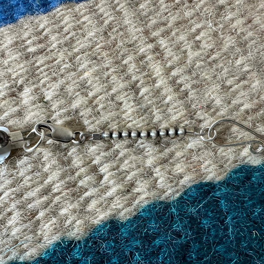 Sterling silver 3mm Oxy Bead 2 Inch Necklace Extender - Native American Jewelry Indigenous Artist