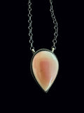 Sterling Silver Pink Conch Shell Pendant Necklace by Tia Long - Native American Jewelry Tia Long