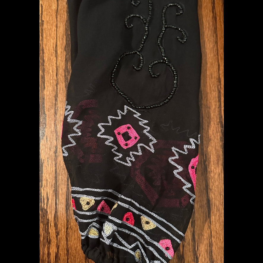Vintage Collection Embroidered & Beaded Blouse & Pleated Skirt - Apparel Vintage Collection