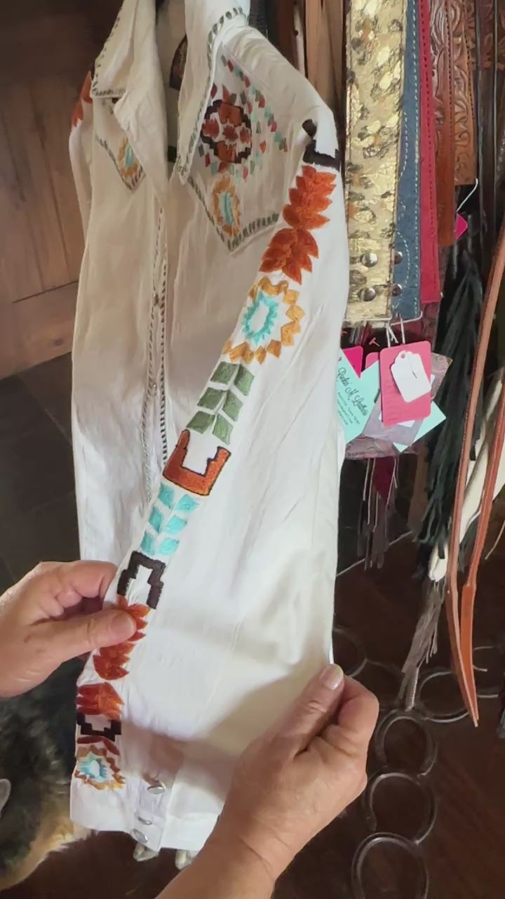 Vintage Collection Embroidered Western Blouse