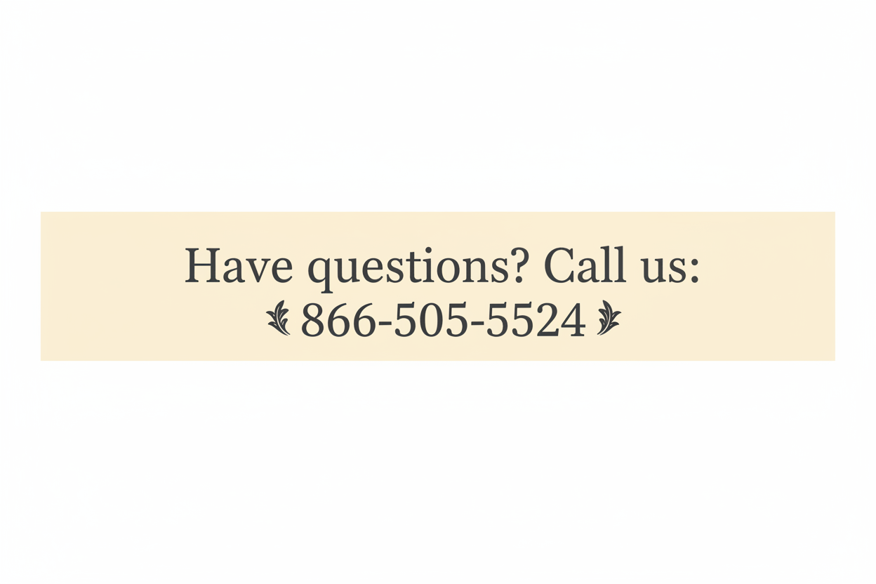Slim phone number banner